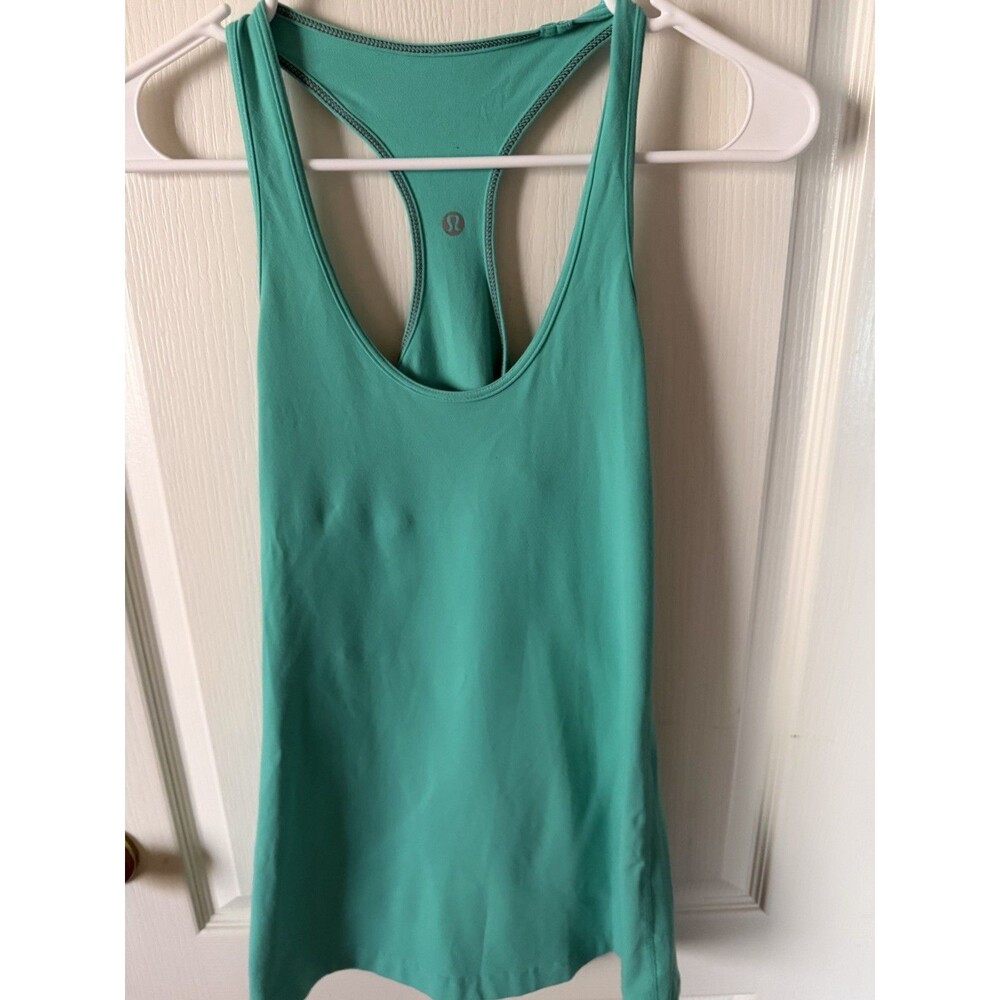 Lululemon Women’s Aqua Racerback Athletic Tank Top Yoga Running Activewear